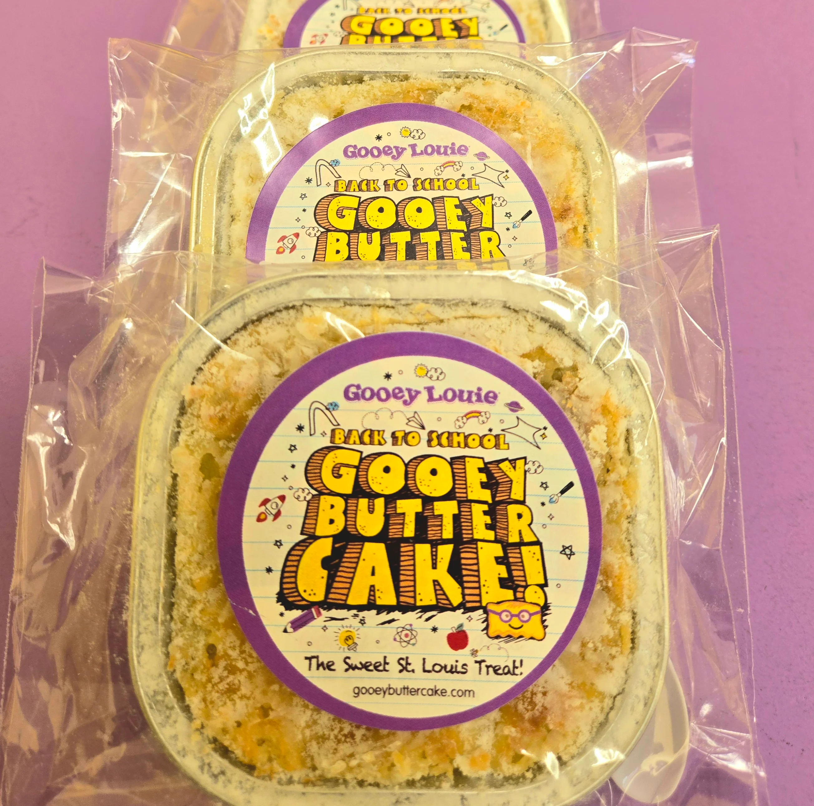 BACK TO SCHOOL Baby Louie Individual Serving Gooey Butter Cakes LOCAL PICKUP - Image 3