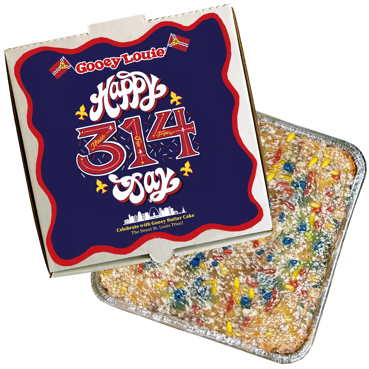 314 Celebration Gooey Louie Box– Original Gooey Butter Cake - Image 2
