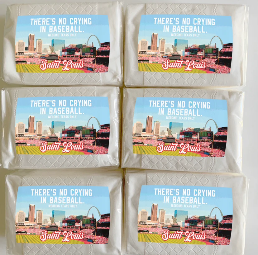 STL Baseball Wedding Tissues LOCAL PICKUP - Image 3